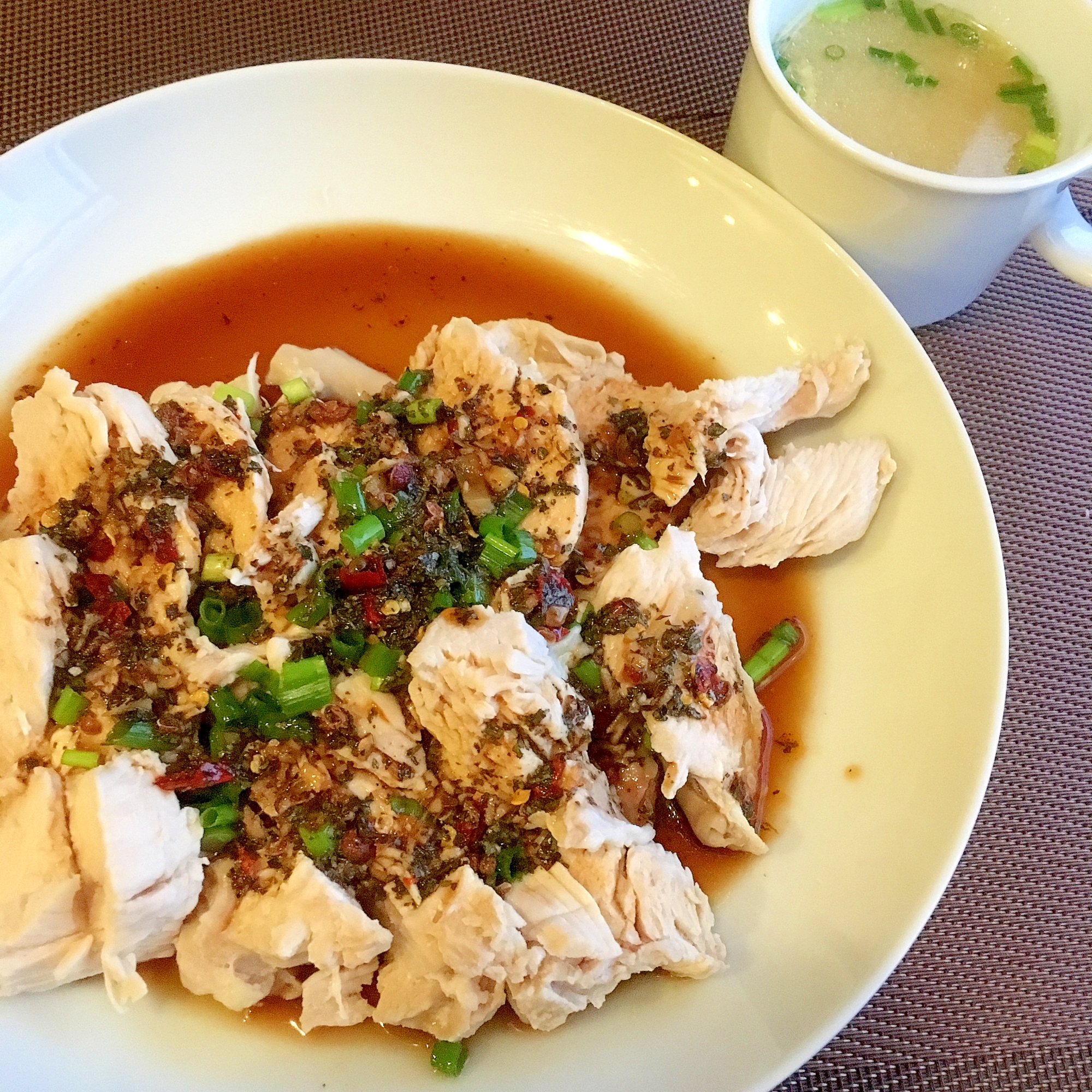 よだれ鶏と鶏スープ レシピ・作り方